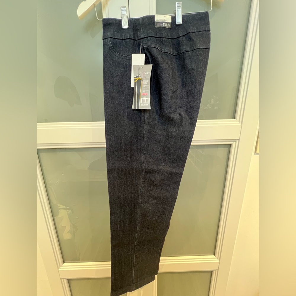 SLIM-SATION Women’s Pull-on Relaxed Leg Pant with Tummy Control - Picture 6 of 8